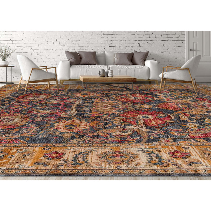 Wool Oriental Area Rug, Rectangle 9' x 12'