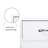 Six Drawer Side Table-White