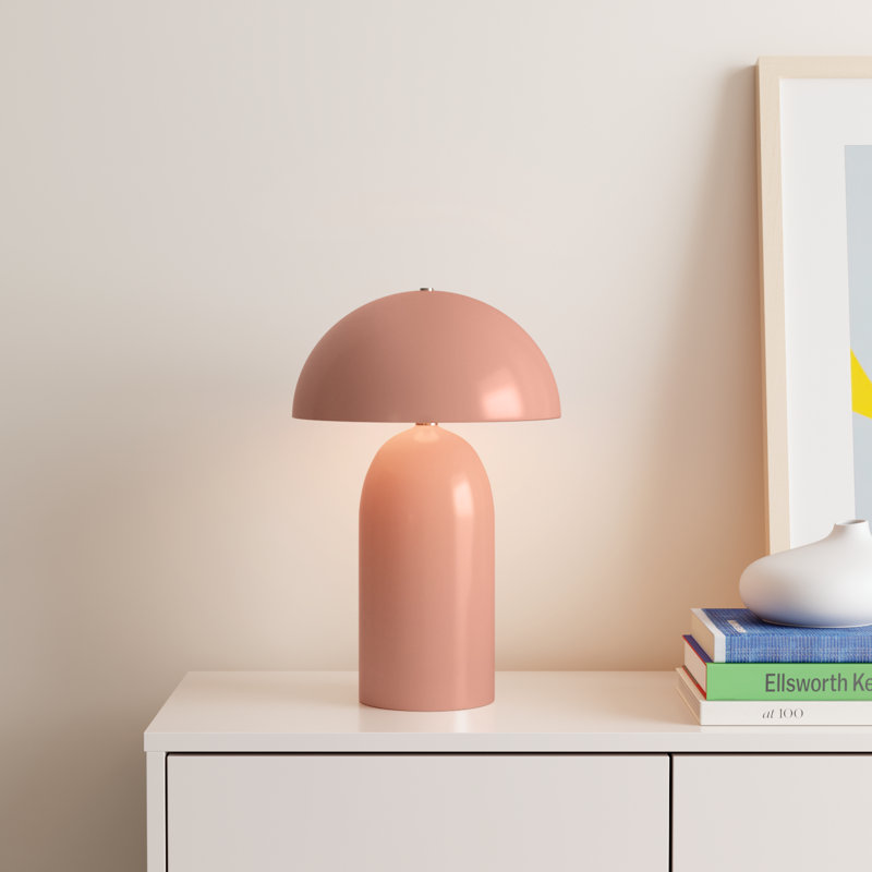 Hardacre Ceramic Table Lamp, Gloss Blush