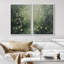 «Abstract Garden Floral Lush», 2 pièces sur toile-99016064-99016065