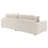 Ashil Upholstered Reversible Chaise Sectional Sofa Sand-439394175