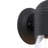 12" 1-Light Black Cylindrical Wall Sconce With Clear Glass Shade-857508999