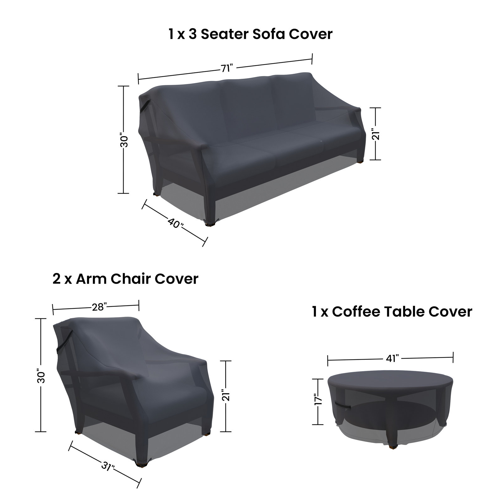 Teak Patio Conversation Set Cover