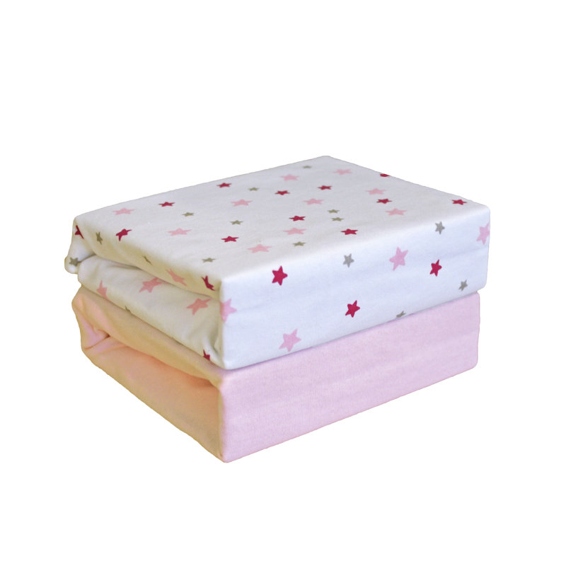 100% Cotton 2 - Piece Sheet Set, Pink