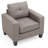 Vegas W Polyester Armchair, Modern Club Chair-34182024