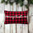 Checkered Cotton Throw Pillow-93839841