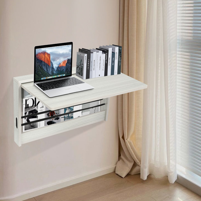 Table pliante murale (coin arrondi), H 16,3 po x l 24,8 po x P 15,8 po