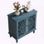 Commode d'appoint rétro à motif floral symétrique