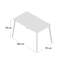 Alberta Rectangular Glass Top Dining Table