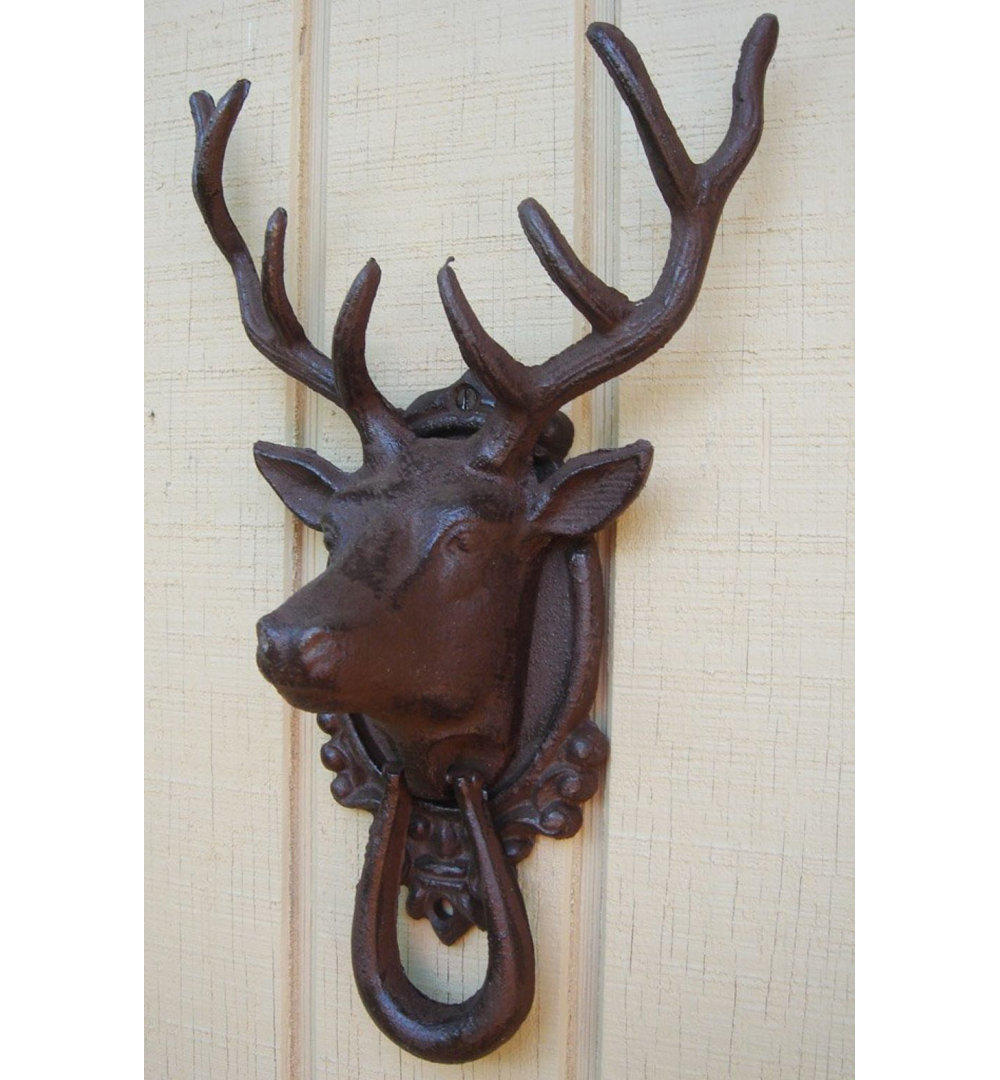 Cast Iron Deer Head Door Knocker Treasure Gurus