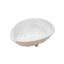 Assiette en grès blanc coquille d'ormeau
