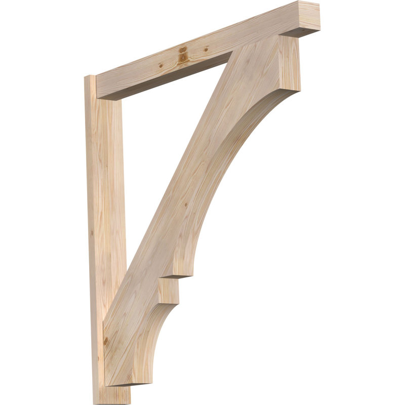 Bloc balboa rustique en bois rustique, P 48 po x H 48 po, Sapin Douglas de 7 1/2 po (lisse)