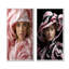 Femme chic avec chapeau - ensemble de salon mode et art mural-796268033-796268047