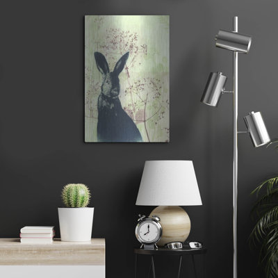 «Wild Rabbit» par Trudy riz sur métal