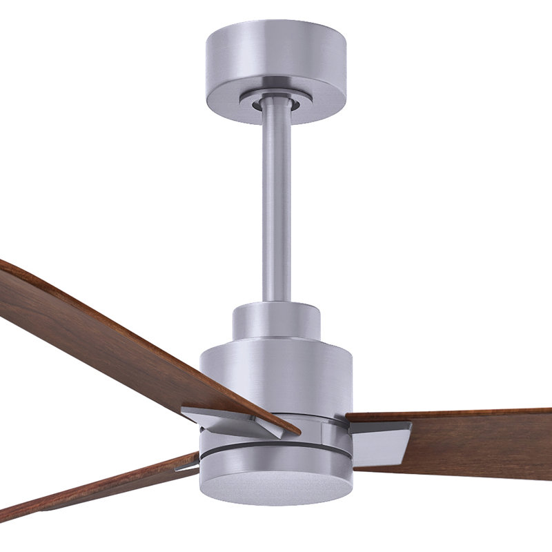 Alessandra 42'' Ceiling Fan, Walnut, Brushed Nickel
