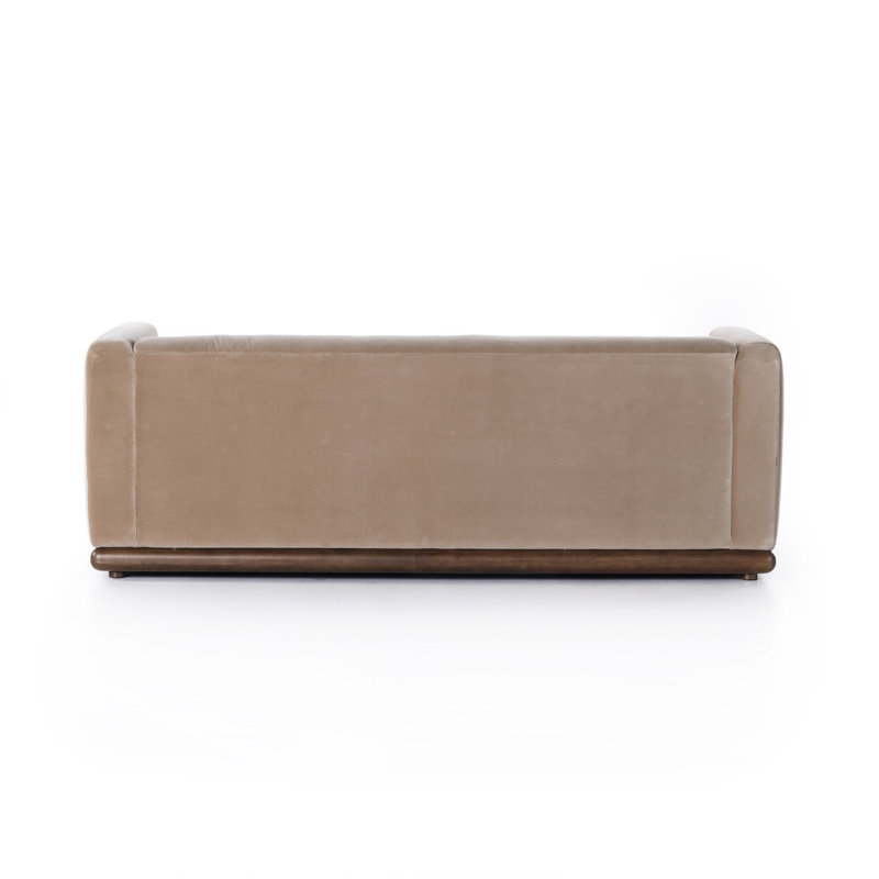 Jianna 83" Upholstered Sofa, Surrey Taupe Velvet
