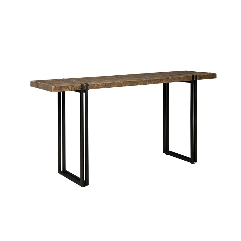 Console Sherwood de 63 po de large en pin récupéré, brun