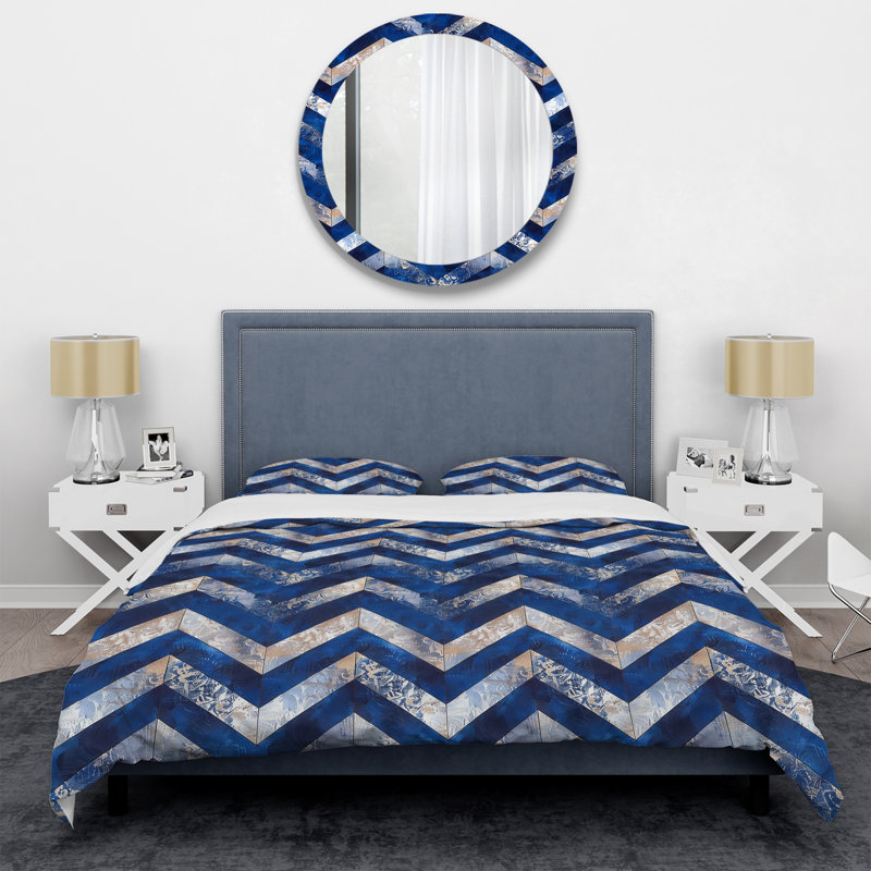 Ensemble de housse de couette Modern, Housse de couette simple et deux taies décorative