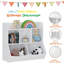Rangement pour jouets avec bibliothèque, casier à tablettes multiples pour livres, jouets, rangement pour garçons, filles / salle de jeux