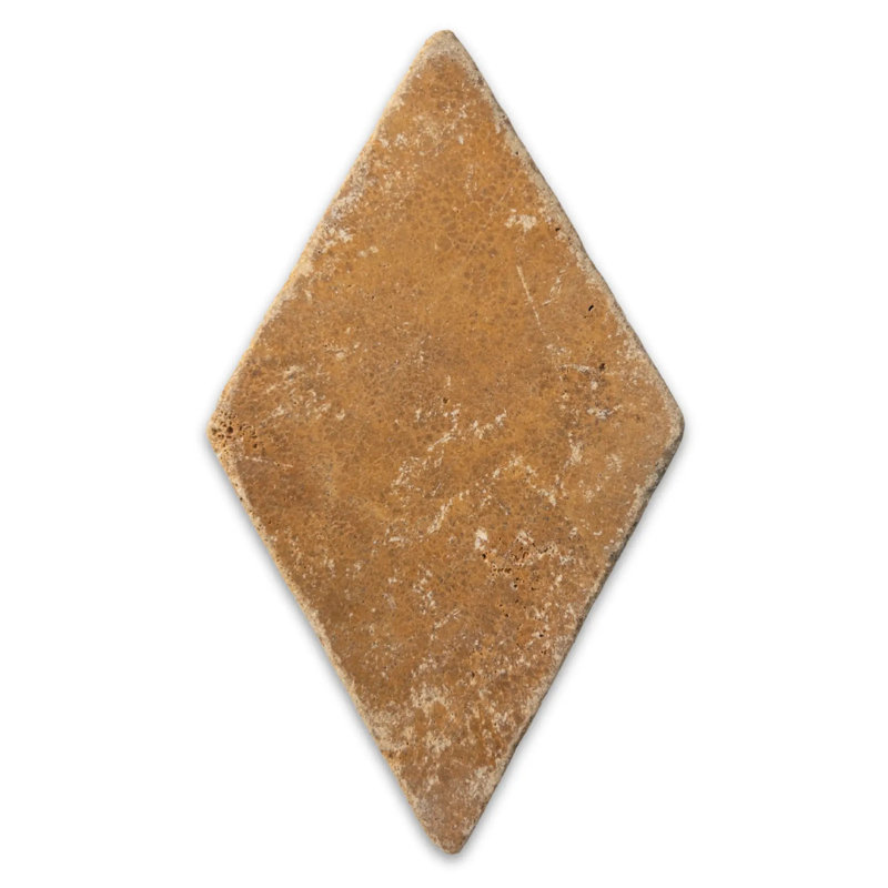 Gold Yellow Travertine 9” Diamond Tile