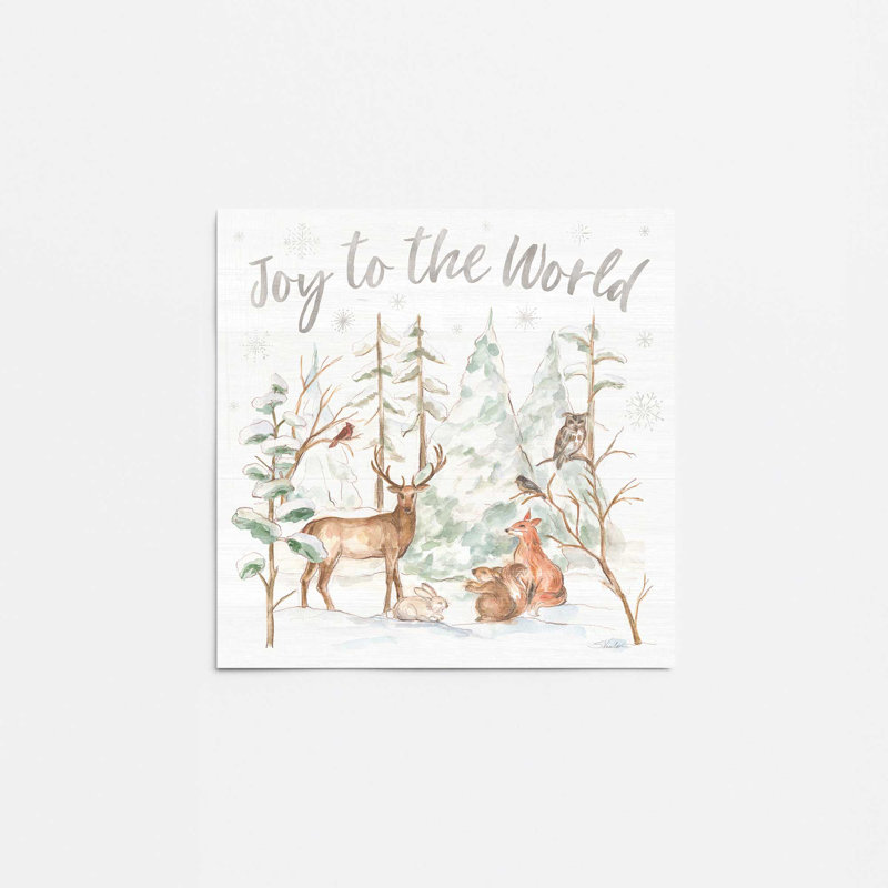 Impression de Woodland Winter Wishes II, Sans cadre, papier, H 11 po x l 14 po