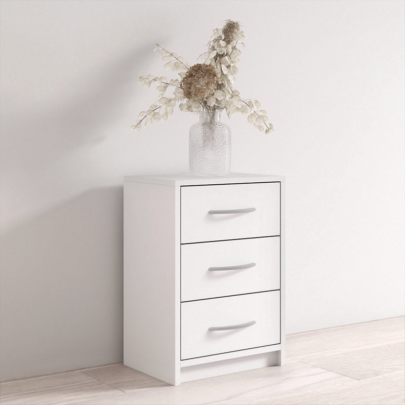Table de chevet blanche 15,2 po Polo, Blanc