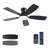42 Inch Low Profile Ceiling Fan with Light and Remote Control-99833769-99833770