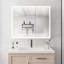 Armoire à pharmacie de salle de bain avec lumières, armoire à pharmacie à DEL avec miroir, armoire d'entrée