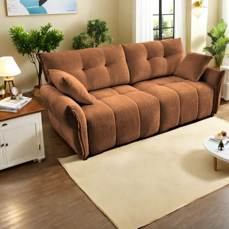 Canapés modernes confortables avec chenille de qualité supérieure pour les espaces de vie