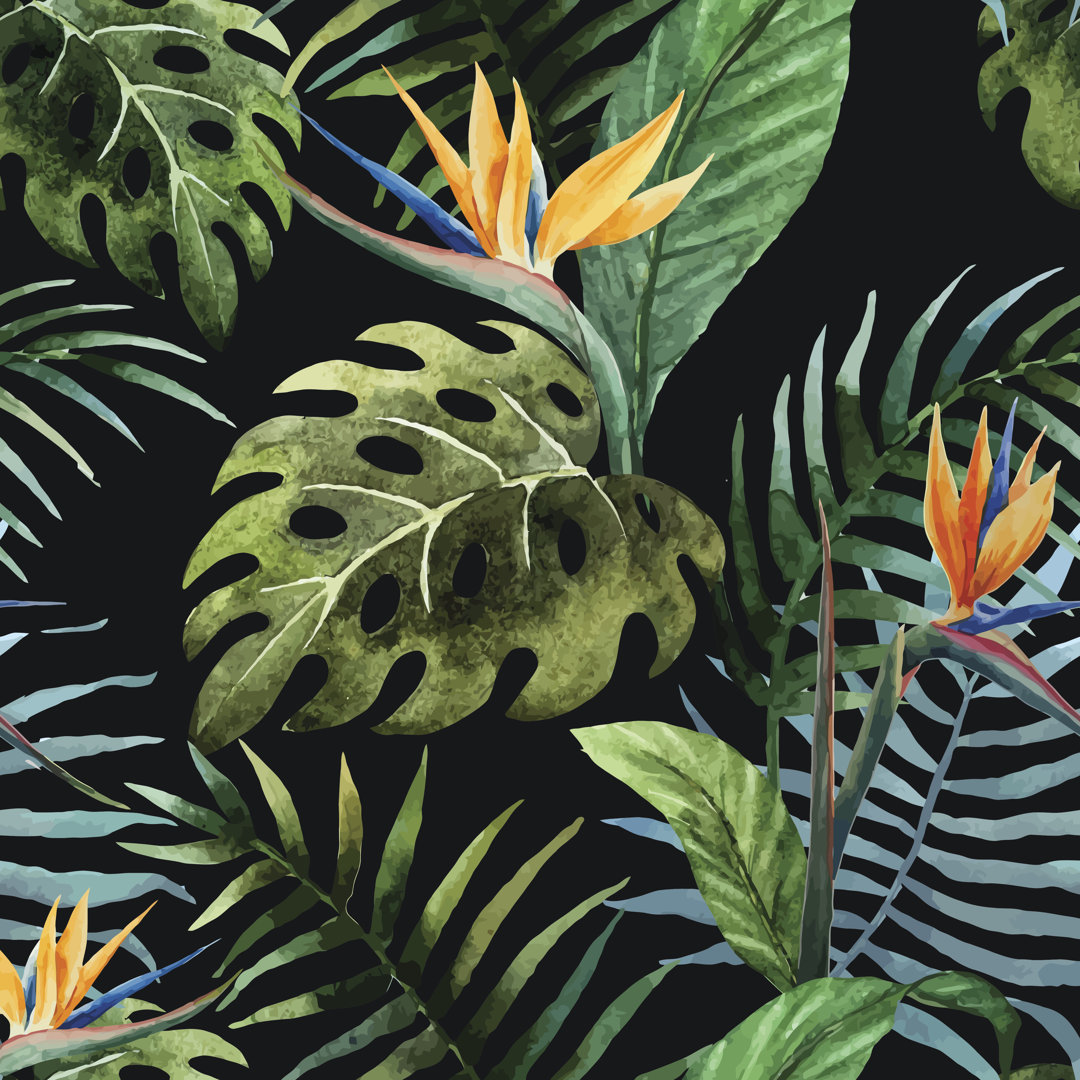 Tropic Pattern by Zenina - Grafik auf Leinwand - Wrapped Canvas