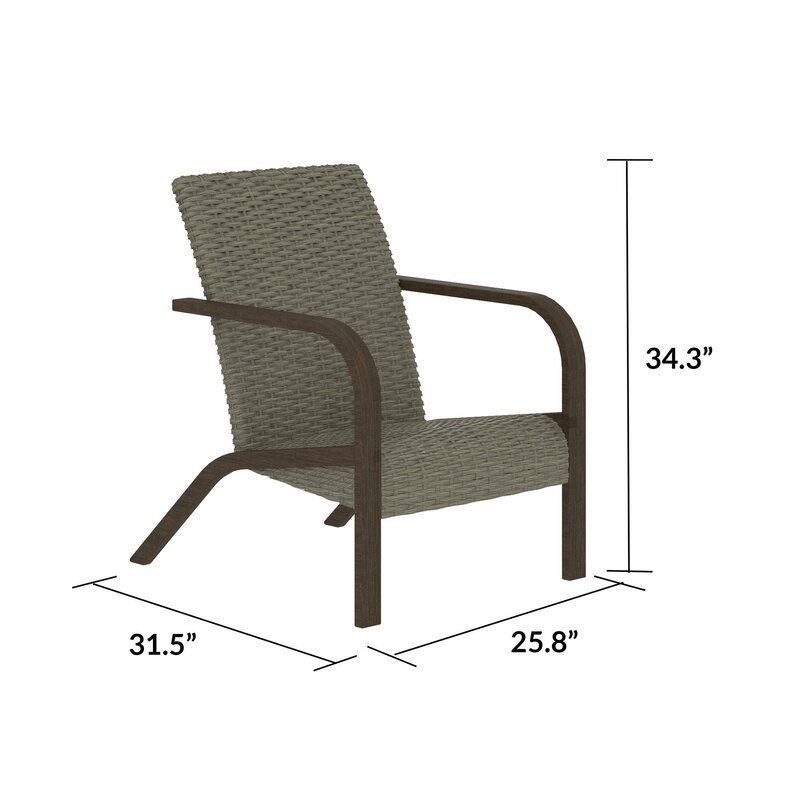 Winston Porter Litzzy Patio Chair & Reviews | Wayfair