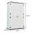 Outdoor 50.In W x 79.53.In H Plastic Vertical Storage Shed-88156186