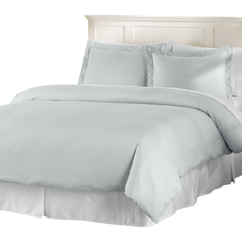 Basics Polyester Standard Duvet Cover, Full / Queen Duvet Cover + 2 Standard Shams, Gray