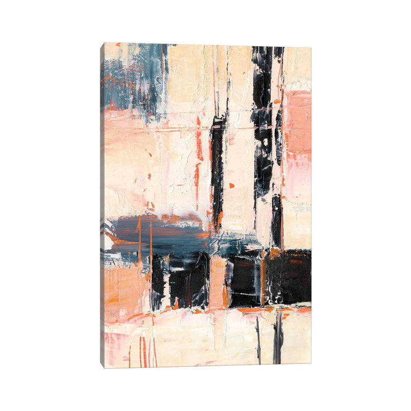 Corail et sable II par Ethan Harper - reproduction d'art, H 40 po x l 26 po x P 1,5 po, Pas de tapis, Toile tendue