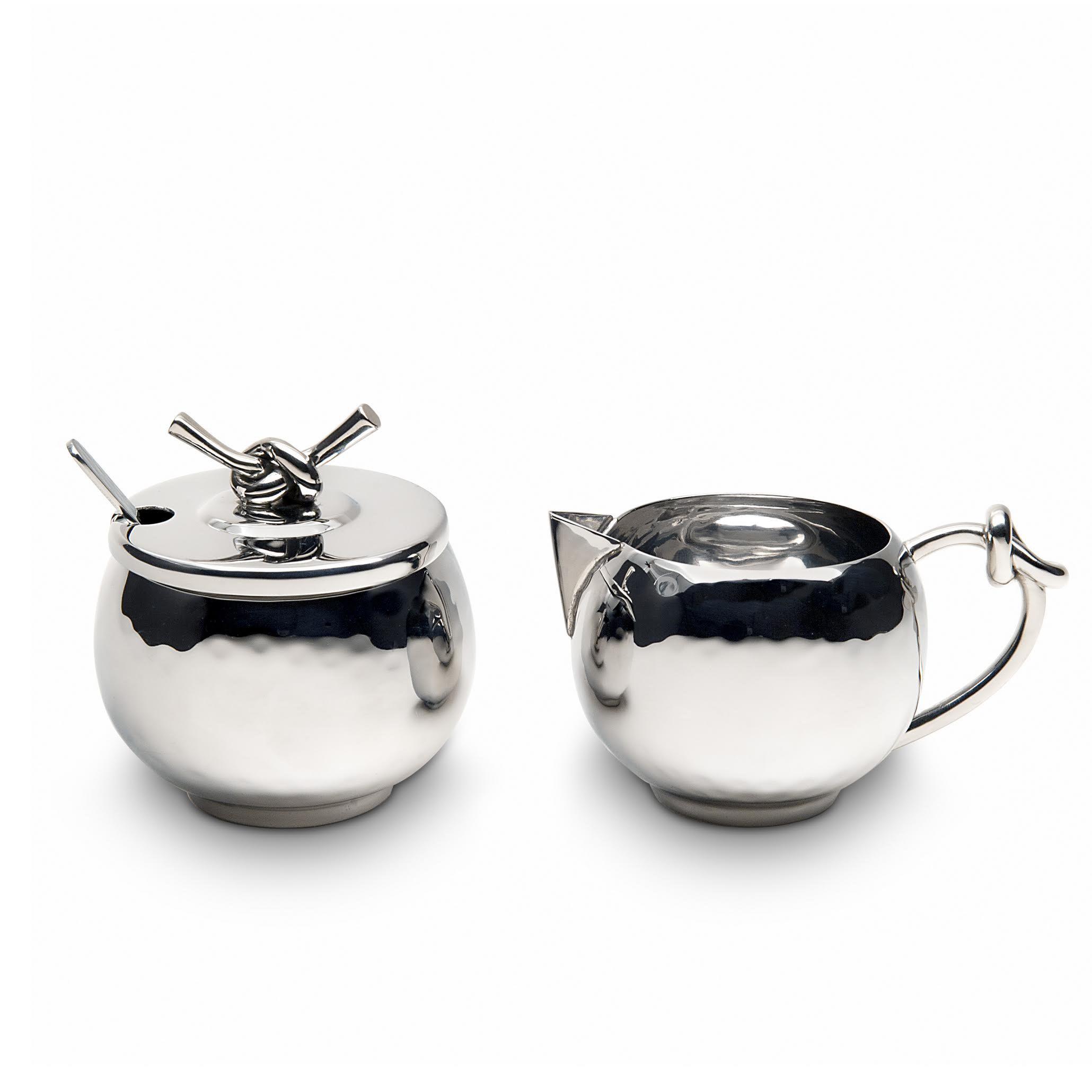 Mary Jurek Design Inc Helyx Sugar & Creamer Set with Knot | Perigold