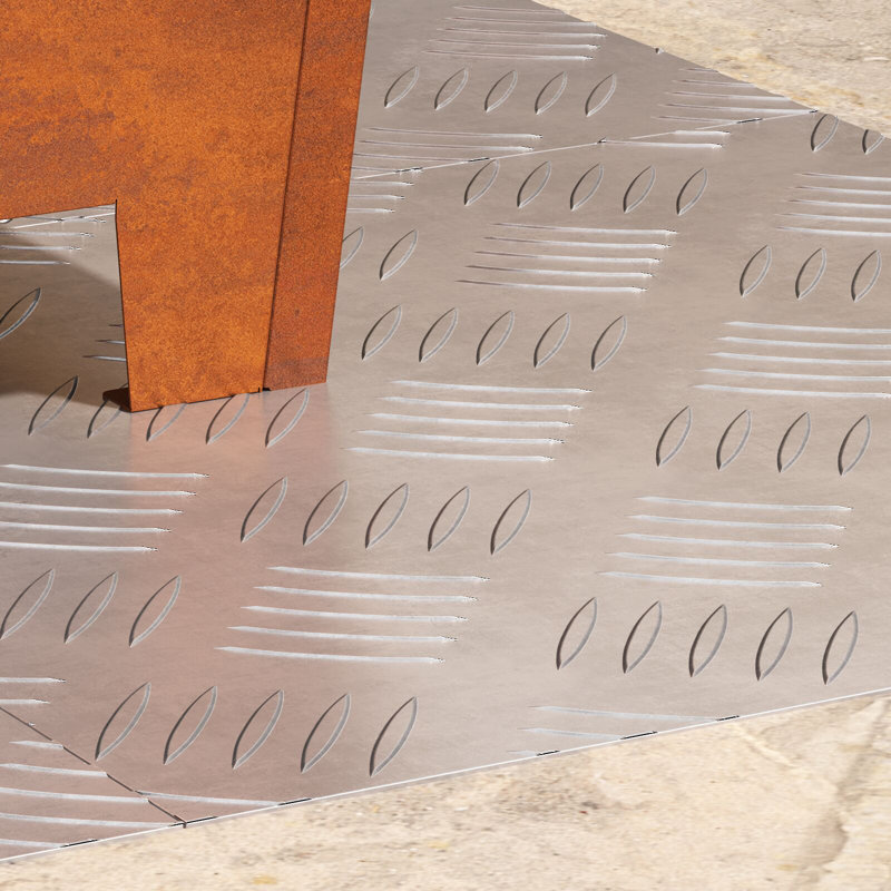 Silver Aluminium 0.3 Cm Stair Treads Rectangular, Square 40cm, 1