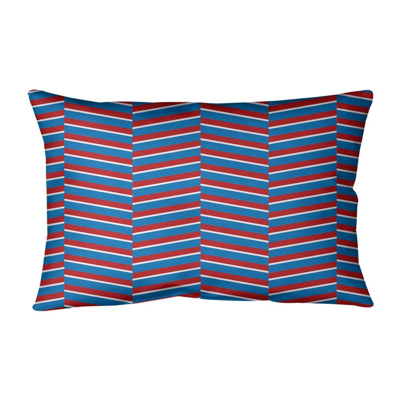 Coussin lombaire 14 po, Marine / Rouge