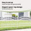 Vidaxl Garden Fence Powder-Coated Steel-116797994-116797996