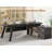 71" Executive Desk with File Cabinet L Shaped Computer Desk with Power Outlets-141918643