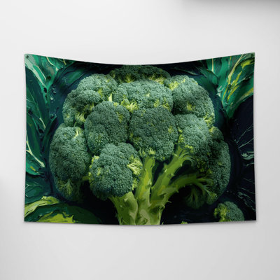 Tapisserie murale légumes broccoli
