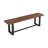 Solid Wood Bench With Metal Legs-853125510