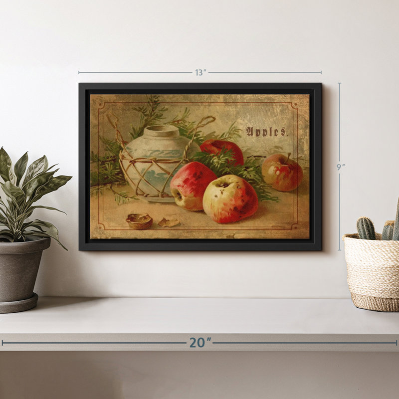 "Délicieuses pommes, art mural", H 9 po x l 13 po