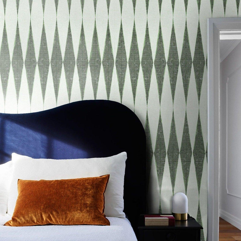 Green and White Chevron Wallpaper