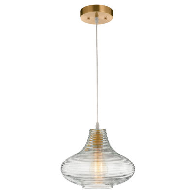 1 - Light Single Teardrop Pendant