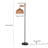 Varkins 1-Light Tall Standing Lamp with Rattan Lampshade