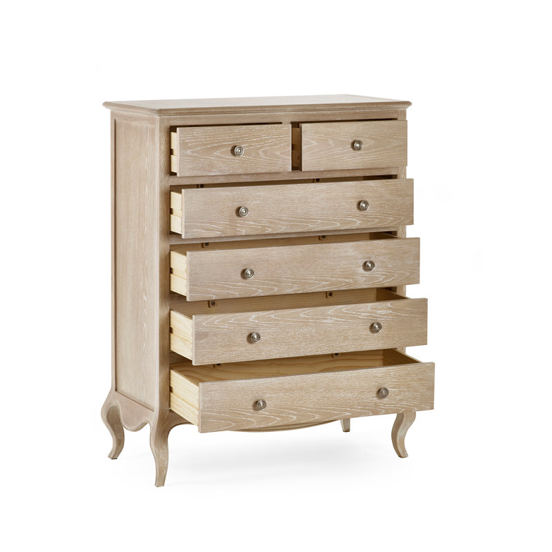 Satilla 90cm W 6 - Drawer Chest of Drawers, Limed Oak