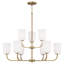 Lustre à niveaux simple 9 lumières -1196077968