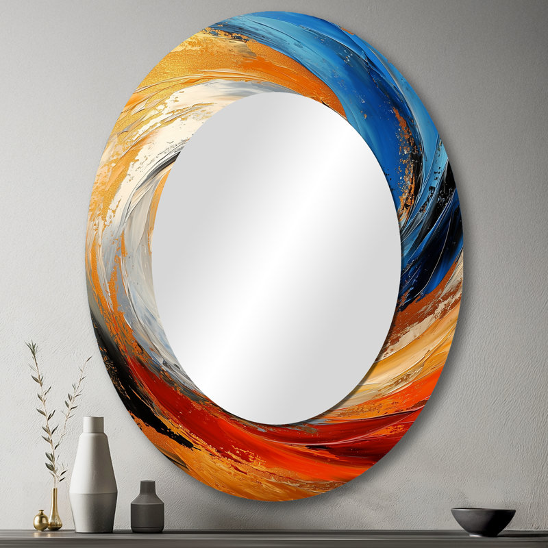 Miroir mural Golden Rainbow, 43 po x 33 po