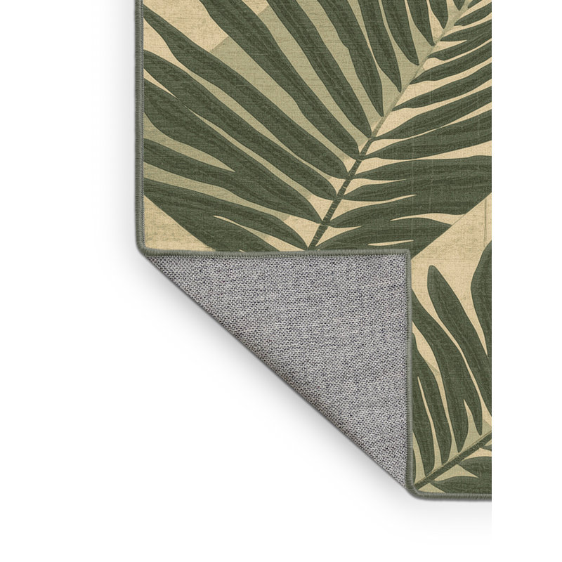 Tapis vert lavable à la machine Bates, 8 x 10