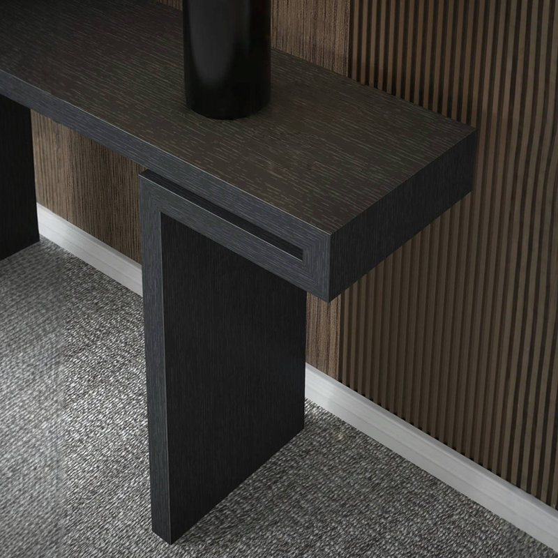 Modern simple black console table